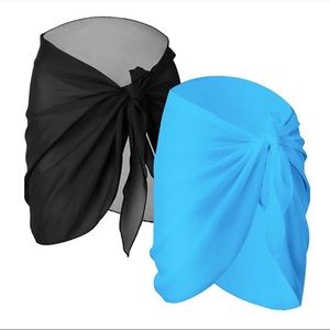 Set of 2 beach sarongs.